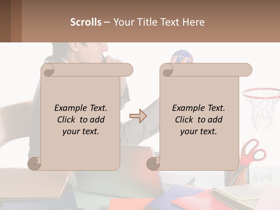 Connect Smile Cup PowerPoint Template