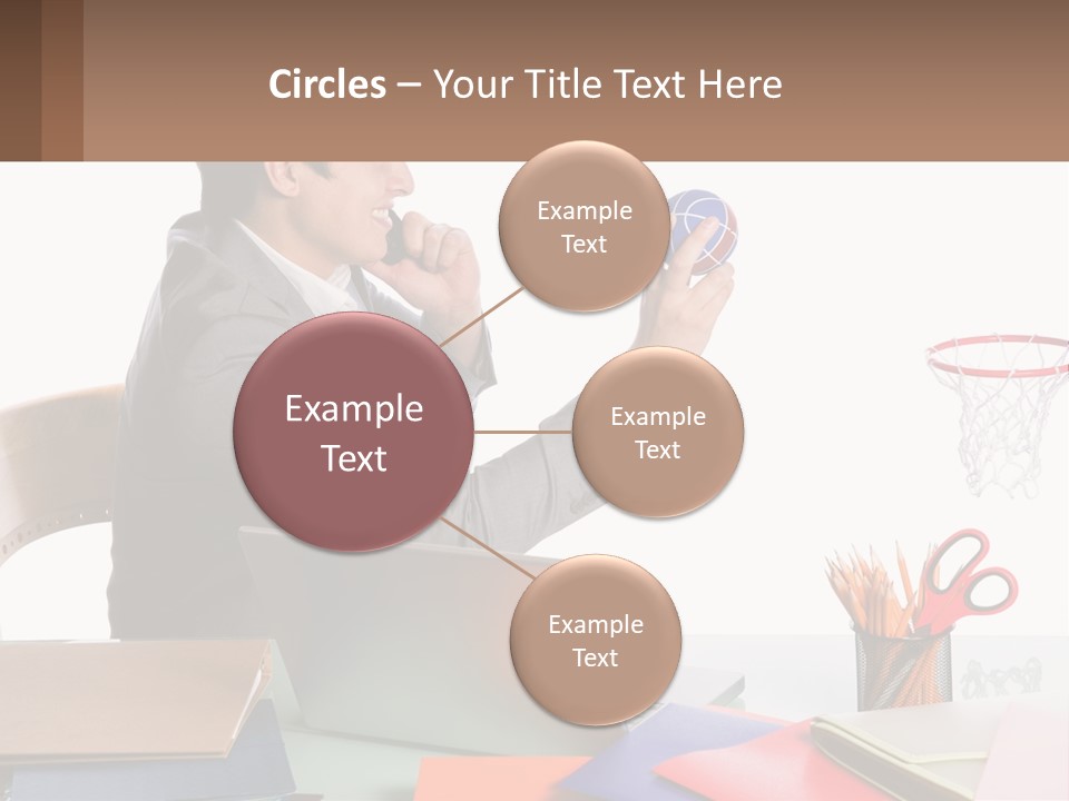 Connect Smile Cup PowerPoint Template