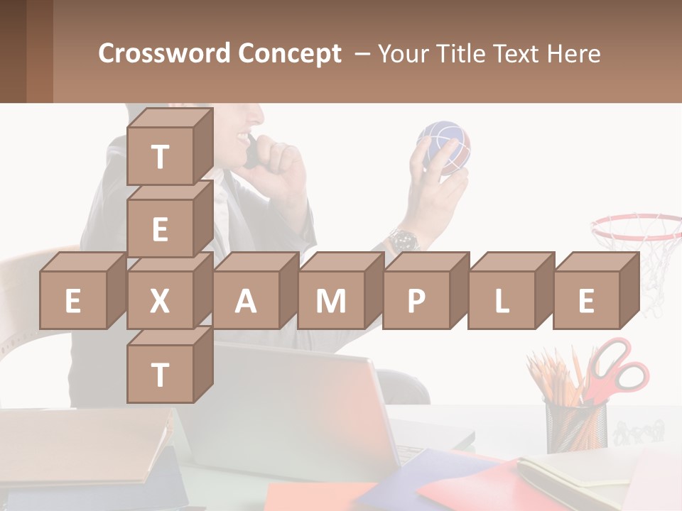 Connect Smile Cup PowerPoint Template