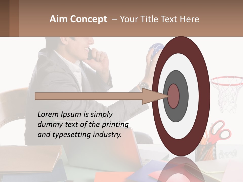 Connect Smile Cup PowerPoint Template