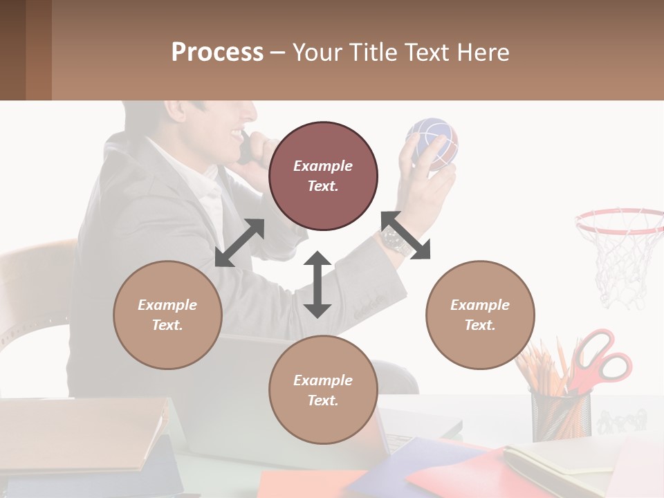 Connect Smile Cup PowerPoint Template