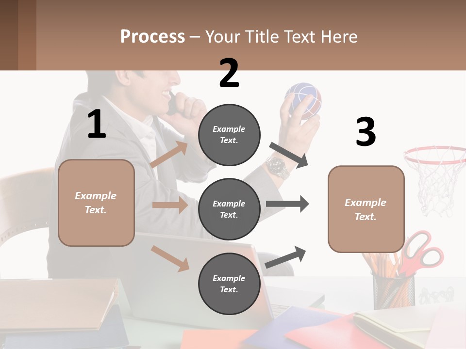 Connect Smile Cup PowerPoint Template
