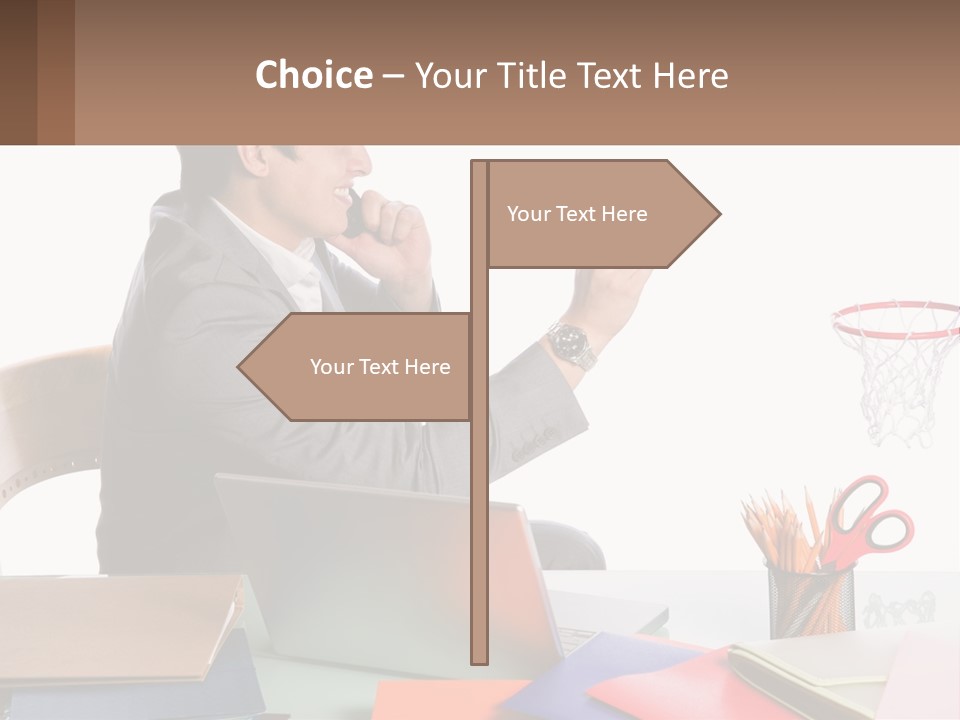Connect Smile Cup PowerPoint Template