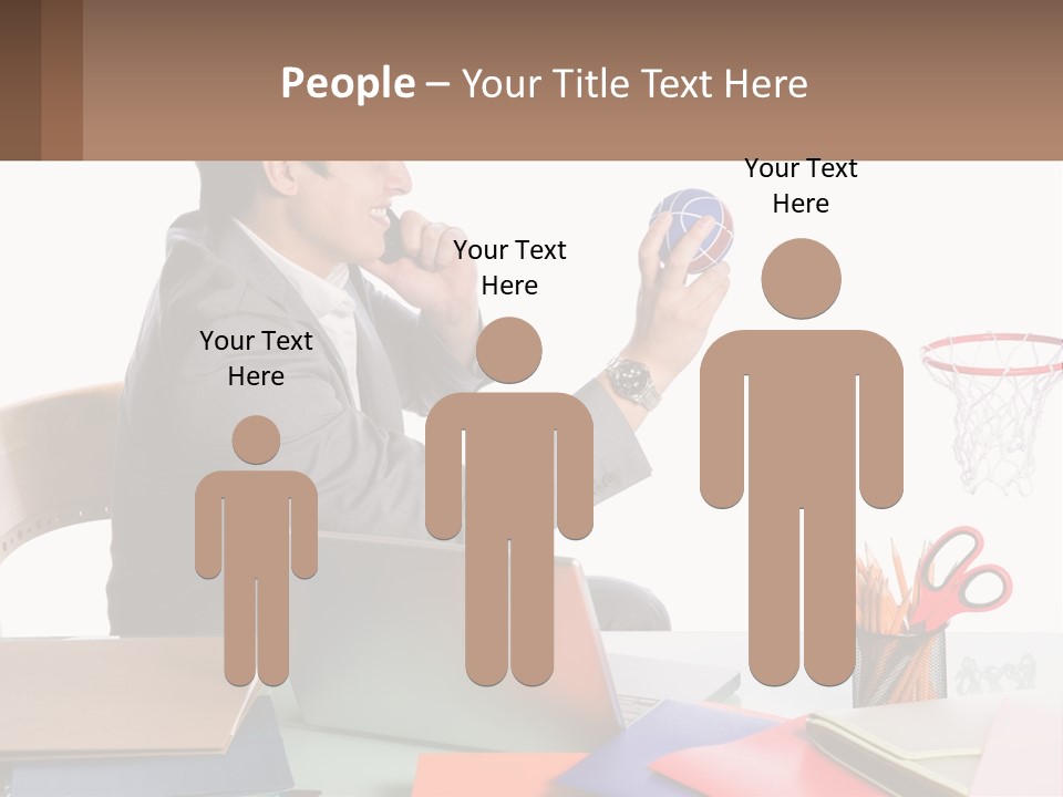 Connect Smile Cup PowerPoint Template