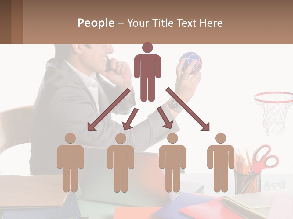 Connect Smile Cup PowerPoint Template