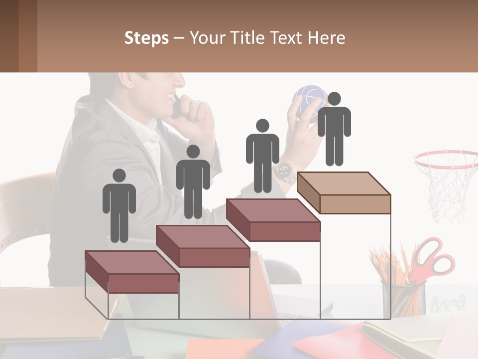 Connect Smile Cup PowerPoint Template