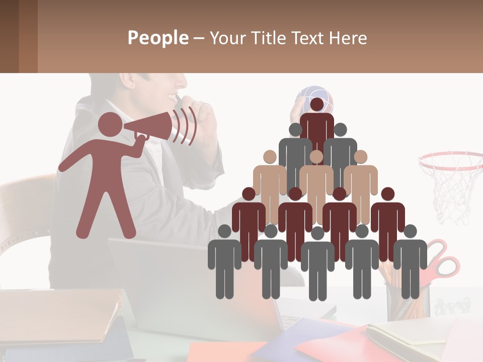 Connect Smile Cup PowerPoint Template