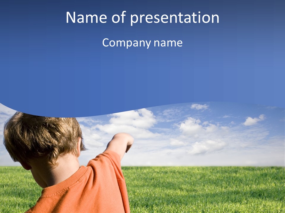 Fly Sun Throwing PowerPoint Template