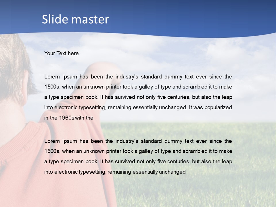 Fly Sun Throwing PowerPoint Template