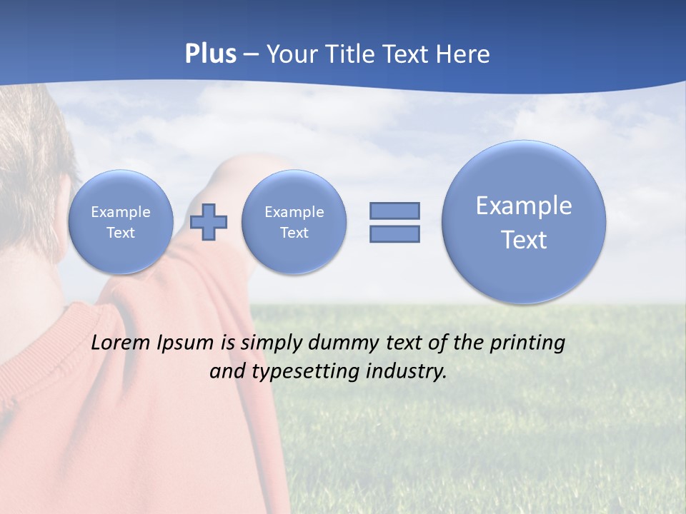 Fly Sun Throwing PowerPoint Template