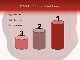 A Red Wax Seal With A Lion On It PowerPoint Template