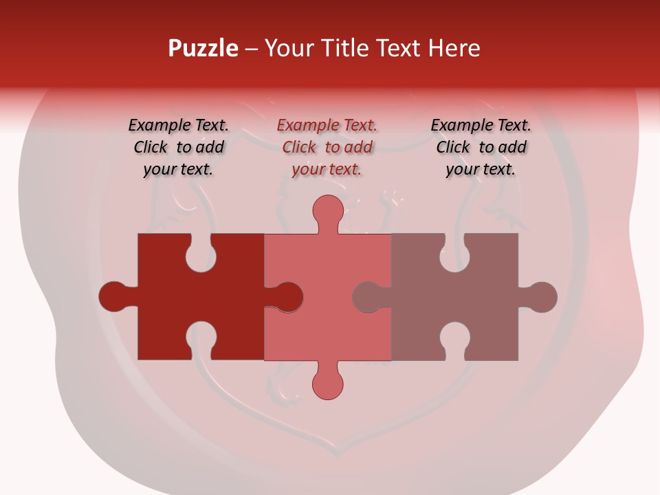 A Red Wax Seal With A Lion On It PowerPoint Template