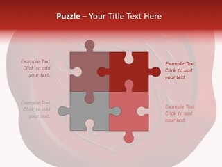 A Red Wax Seal With A Lion On It PowerPoint Template