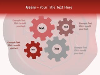 A Red Wax Seal With A Lion On It PowerPoint Template