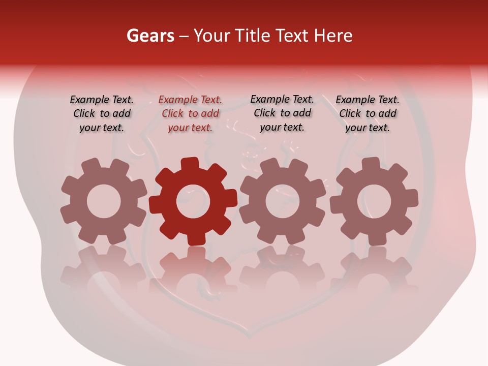 A Red Wax Seal With A Lion On It PowerPoint Template