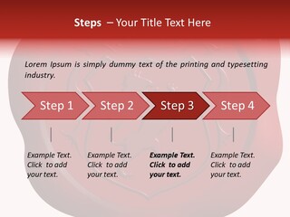 A Red Wax Seal With A Lion On It PowerPoint Template