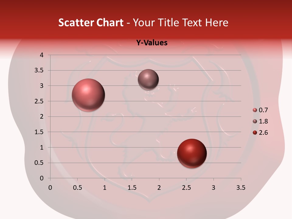 A Red Wax Seal With A Lion On It PowerPoint Template