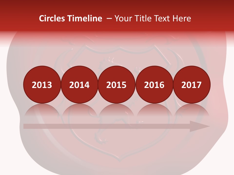 A Red Wax Seal With A Lion On It PowerPoint Template