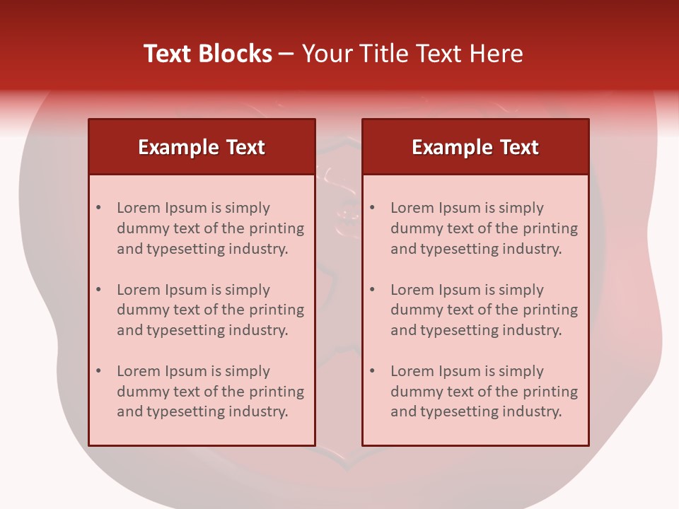 A Red Wax Seal With A Lion On It PowerPoint Template