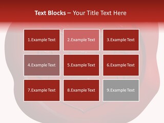 A Red Wax Seal With A Lion On It PowerPoint Template