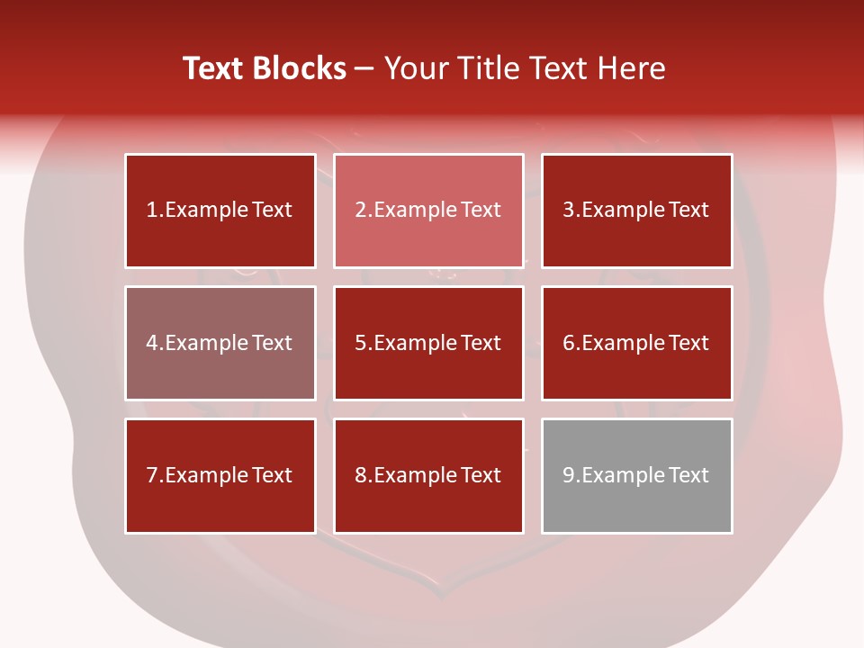 A Red Wax Seal With A Lion On It PowerPoint Template