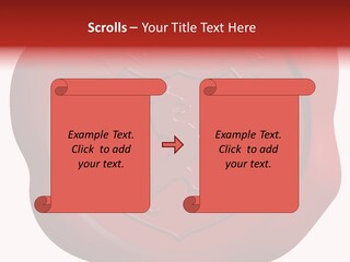 A Red Wax Seal With A Lion On It PowerPoint Template