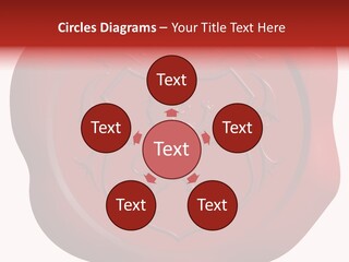 A Red Wax Seal With A Lion On It PowerPoint Template