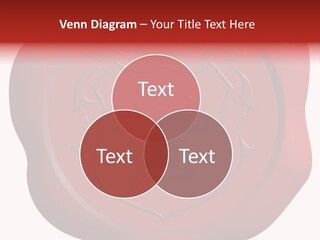A Red Wax Seal With A Lion On It PowerPoint Template