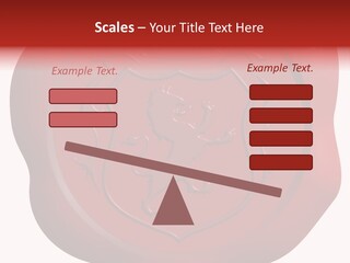 A Red Wax Seal With A Lion On It PowerPoint Template