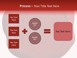 A Red Wax Seal With A Lion On It PowerPoint Template