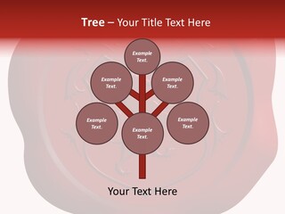 A Red Wax Seal With A Lion On It PowerPoint Template