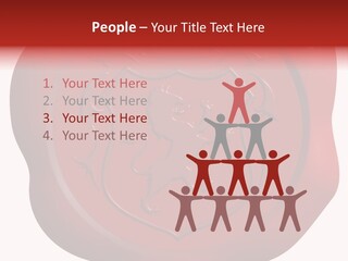 A Red Wax Seal With A Lion On It PowerPoint Template