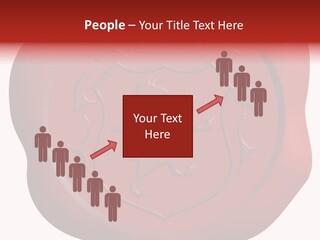 A Red Wax Seal With A Lion On It PowerPoint Template