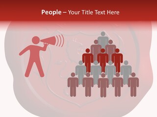 A Red Wax Seal With A Lion On It PowerPoint Template