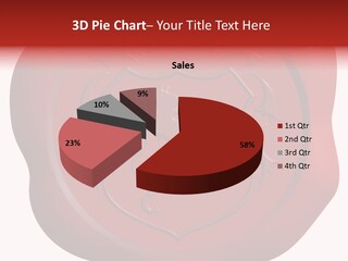 A Red Wax Seal With A Lion On It PowerPoint Template