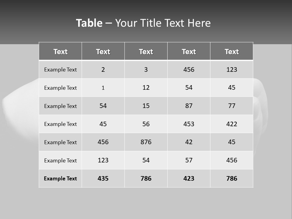 Grey Hand Kitty PowerPoint Template