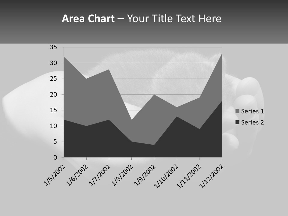 Grey Hand Kitty PowerPoint Template