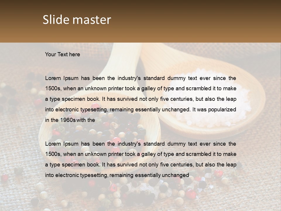 Salt Details Spice PowerPoint Template