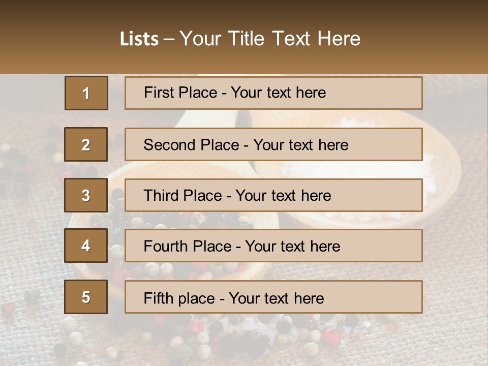 Salt Details Spice PowerPoint Template
