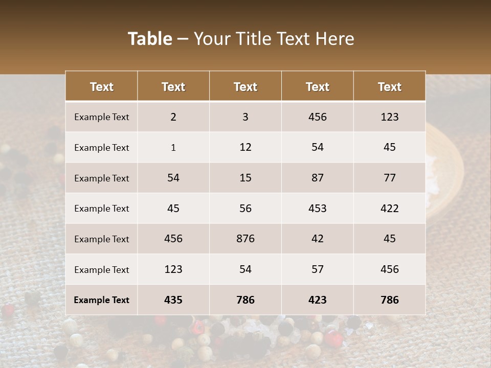 Salt Details Spice PowerPoint Template