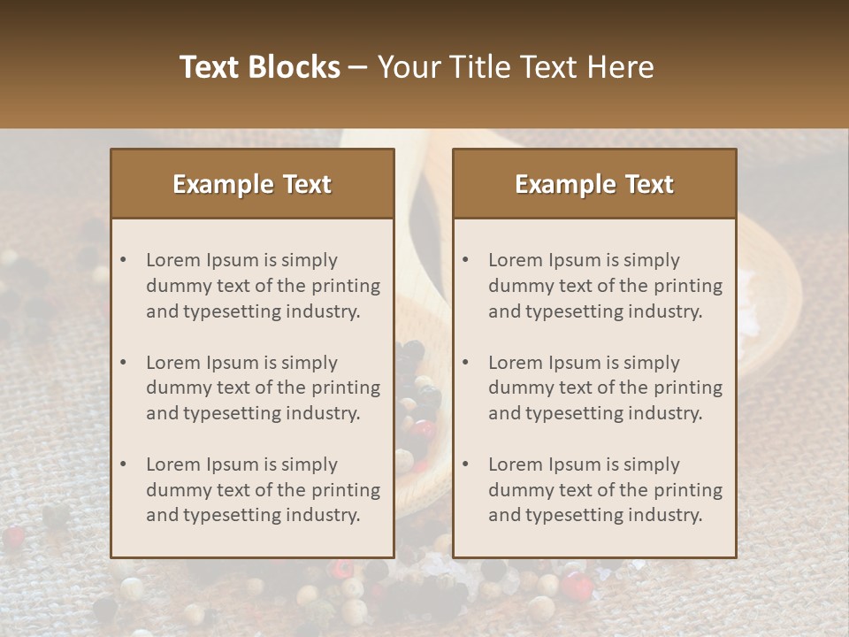 Salt Details Spice PowerPoint Template