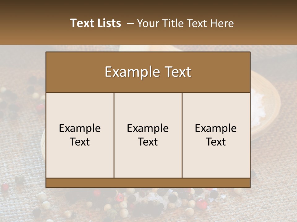 Salt Details Spice PowerPoint Template