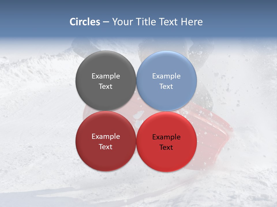 Sport Season Sled PowerPoint Template