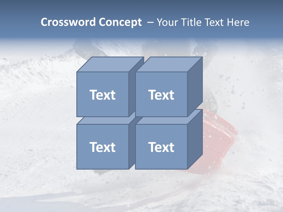 Sport Season Sled PowerPoint Template