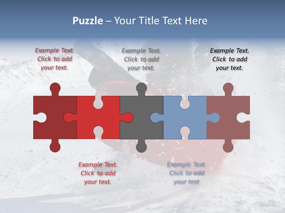 Sport Season Sled PowerPoint Template