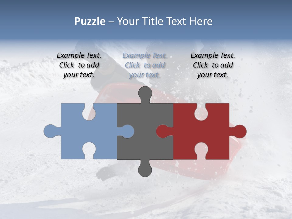 Sport Season Sled PowerPoint Template