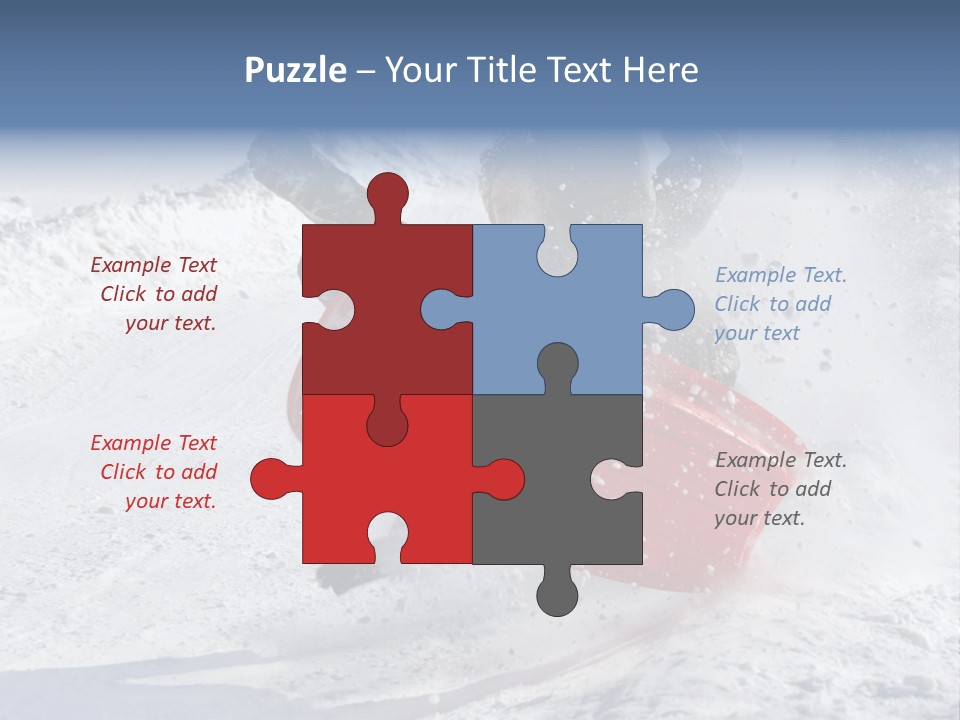 Sport Season Sled PowerPoint Template
