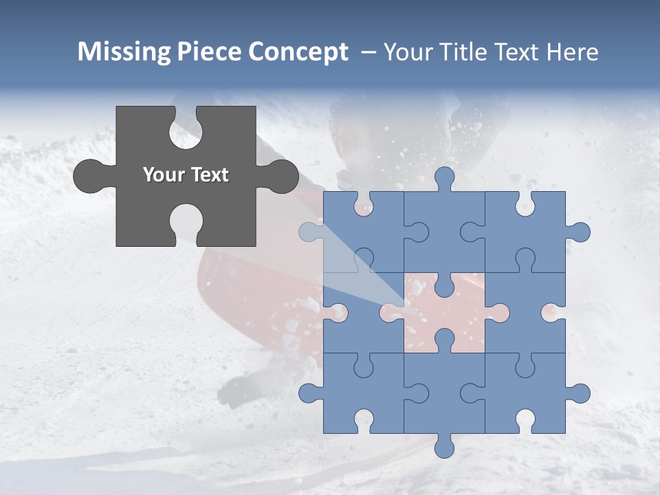 Sport Season Sled PowerPoint Template