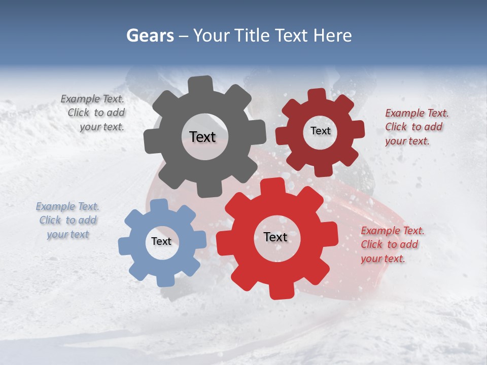 Sport Season Sled PowerPoint Template