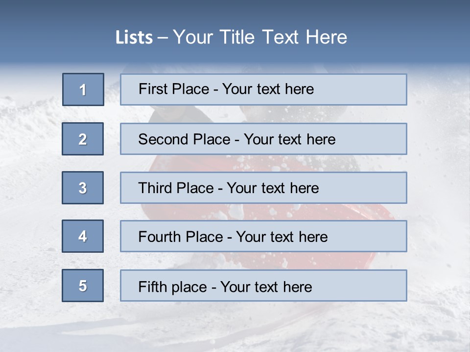 Sport Season Sled PowerPoint Template